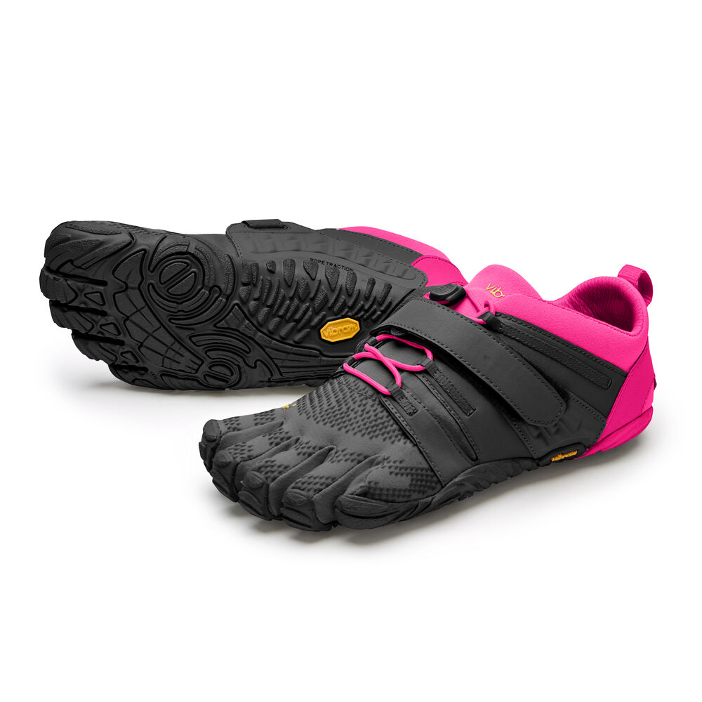 Vibram Fivefingers V-Train 2.0 Womens Training Shoes Black/Pink Australia (VLT692085)